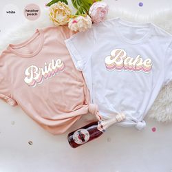 wine bachelorette party t-shirts, bachelorette party shirts, retro bride babe shirt, bride shirt, team bride shirt, brid
