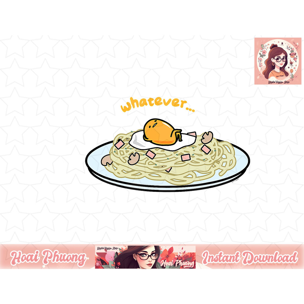 Gudetama Whatever Pasta Tee Shirt copy.jpg