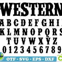 Western Font TTF, Western Font SVG Cricut | Rodeo Font Svg, Western letters Svg, Western Font otf, Western font letters