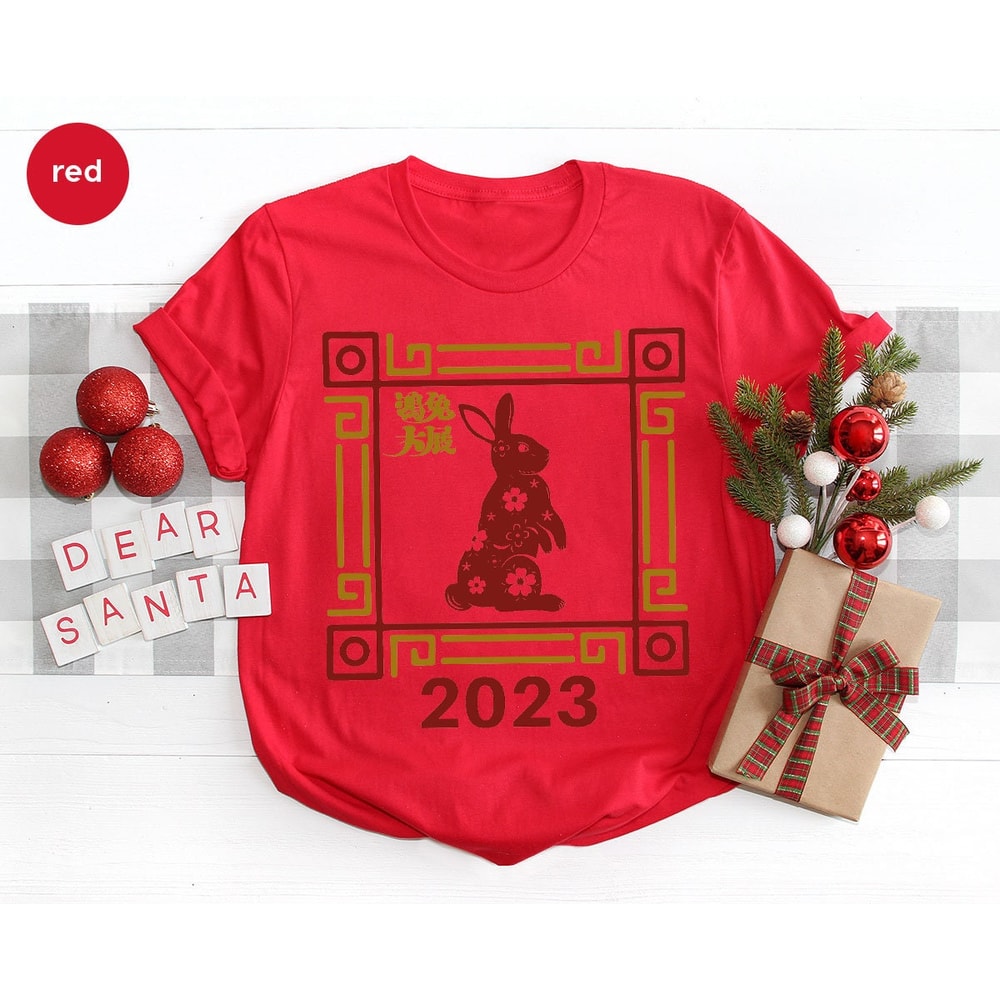Year of the Rabbit 2023 Sweatshirt, Lunar New Year Party, Chinese New Year 2023 Shirt, Chinese Rabbit Graphic Tees, Happy New Year Tee - 5.jpg