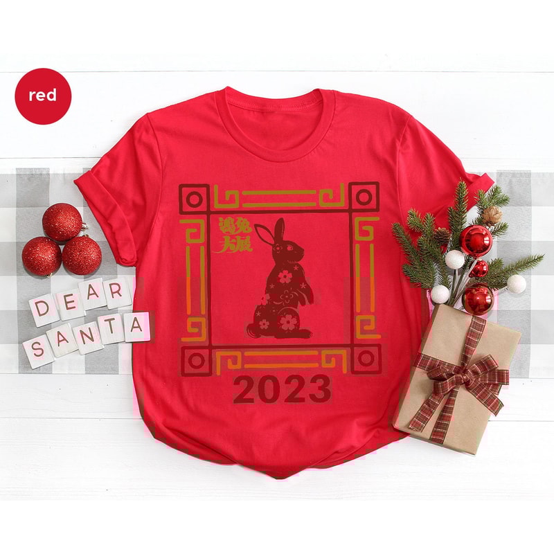 Year of the Rabbit 2023 Sweatshirt, Lunar New Year Party, Chinese New Year 2023 Shirt, Chinese Rabbit Graphic Tees, Happy New Year Tee - 5.jpg