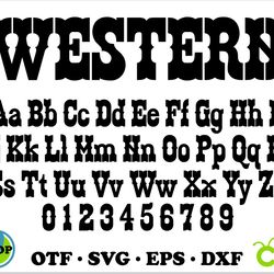 Western Font otf, Western Font svg Cricut, Cowboy Font svg, Western letters svg, Western Font for cricut, Western svg