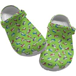 cartoon crocs, ninja turtles crocs, ninja turtles clog shoes unisex, cartoon sandals, ninja turtles sandals