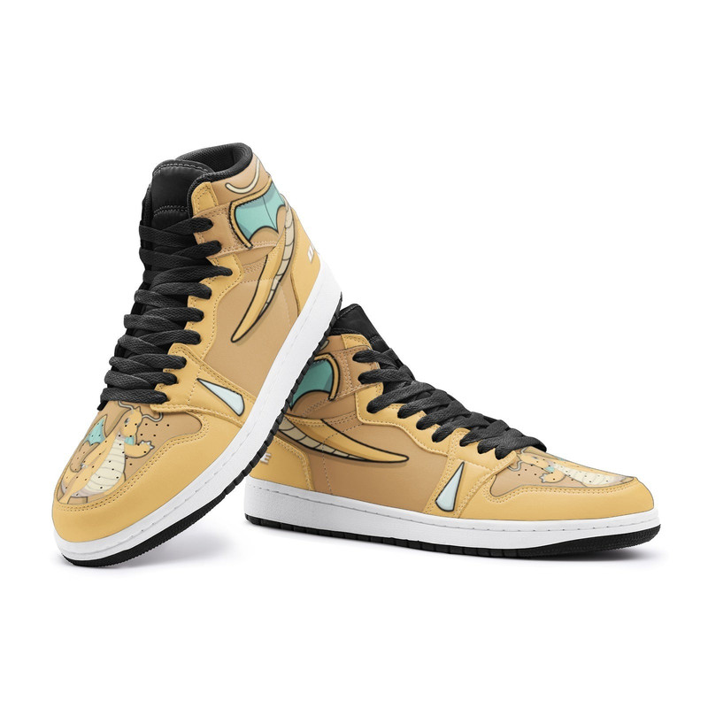 Dragonite Pokemon JD1 Shoes, Dragonite Pokemon Jordan 1 Shoes, Dragonite Shoes, Pokemon Sneaker