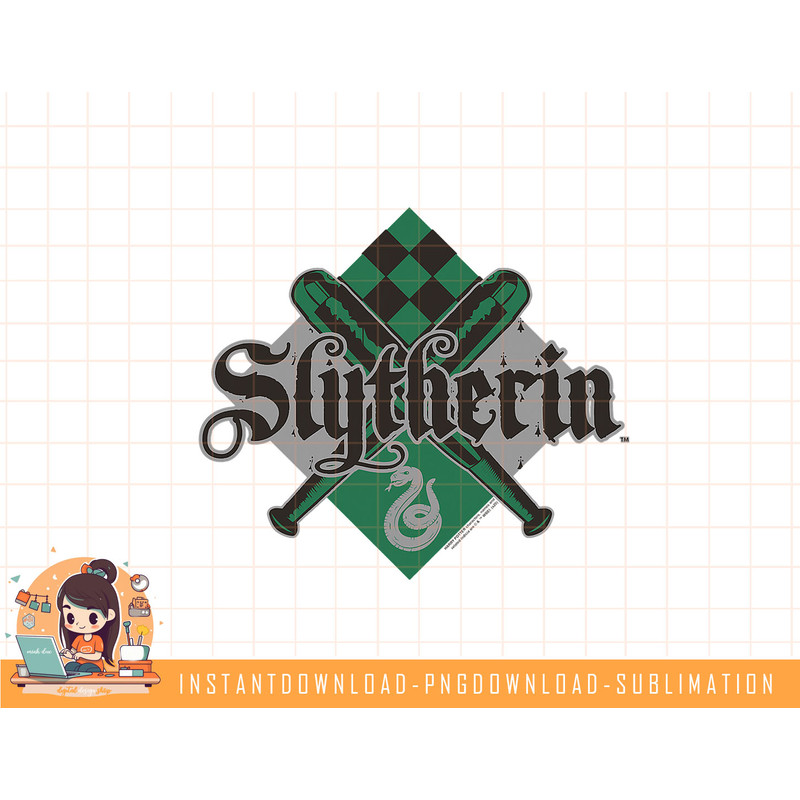 Harry Potter Slytherin Quidditch Diamond Logo png, sublimate, digital download.jpg