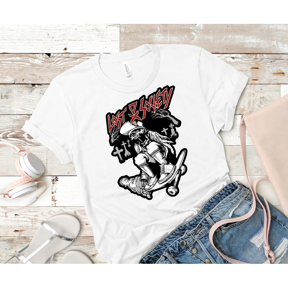 playing skate in graveyard Classic T-Shirt 61_White_White.jpg
