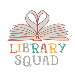 library squad svg, i love reading book svg, reading book rainbow svg