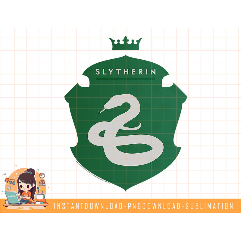 Harry Potter Slytherin Shield Crest png, sublimate, digital download.jpg