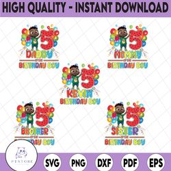 cocomelon personalized name and ages birthday png, cocomelon brithday balloon png,cocomelon family birthday png, birthda