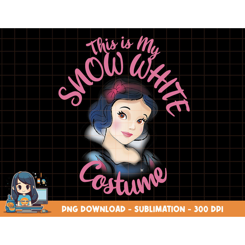 Disney Snow White This Is My Costume Halloween png, sublimation, digital print.jpg