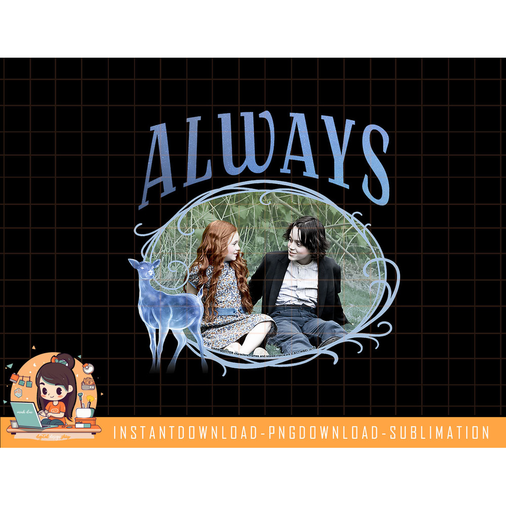 Harry Potter Snape & Lily Always Patronus Portrait png, sublimate, digital download.jpg