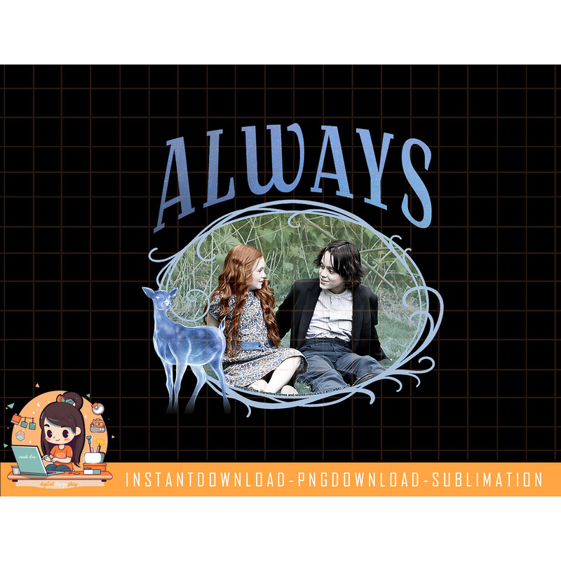 Harry Potter Snape & Lily Always Patronus Portrait png, sublimate, digital download.jpg
