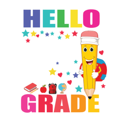 hello 4th grade svg, 4th grade back to school svg, forth grade svg cut files for cricut, 4th grade, svg, png, dxf svg