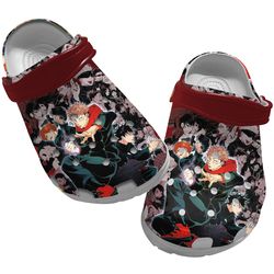 jujutsu kaisen clog shoes unisex, jujutsu kaisen crocs, manga crocs, jujutsu kaisen sandals, manga sandals, anime crocs