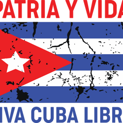 cuba flag patria y vida viva cuba libre, soscuba hashtag, cuban empower saying quote digital download dtg sublimation