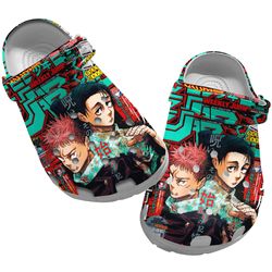jujutsu kaisen clog shoes unisex, manga crocs, jujutsu kaisen sandals, manga sandals, jujutsu kaisen crocs, anime crocs