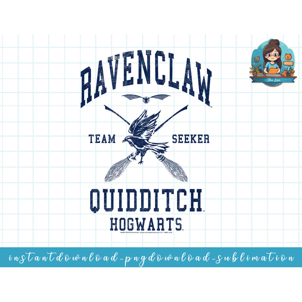 Harry Potter Ravenclaw Quidditch Team Seeker png, sublimate, digital download.jpg