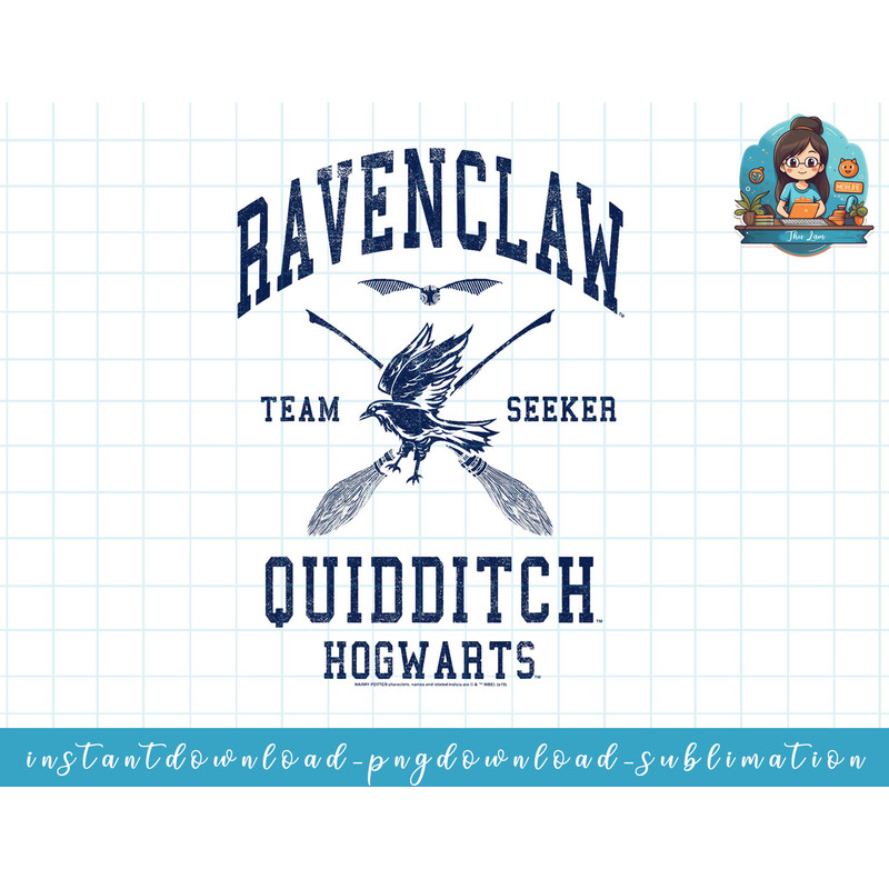 Harry Potter Ravenclaw Quidditch Team Seeker png, sublimate, digital download.jpg