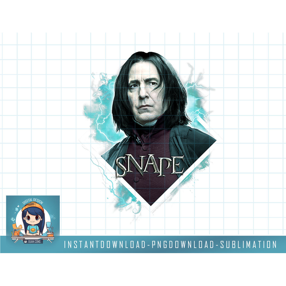 Harry Potter Snape Blue Lightning Character Portrait png, sublimate, digital download.jpg