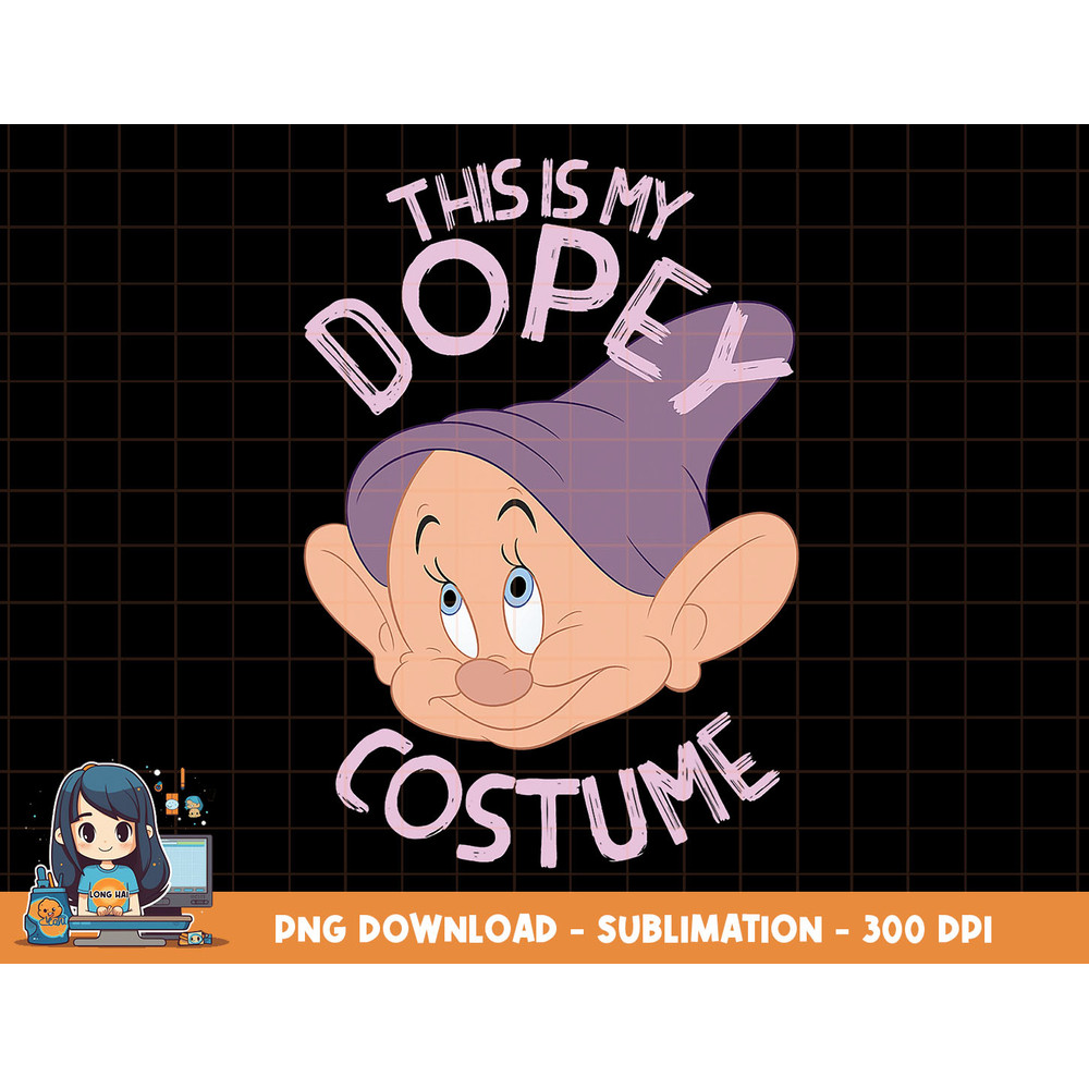 Disney Snow White This Is My Dopey Costume Halloween png, sublimation, digital print.jpg