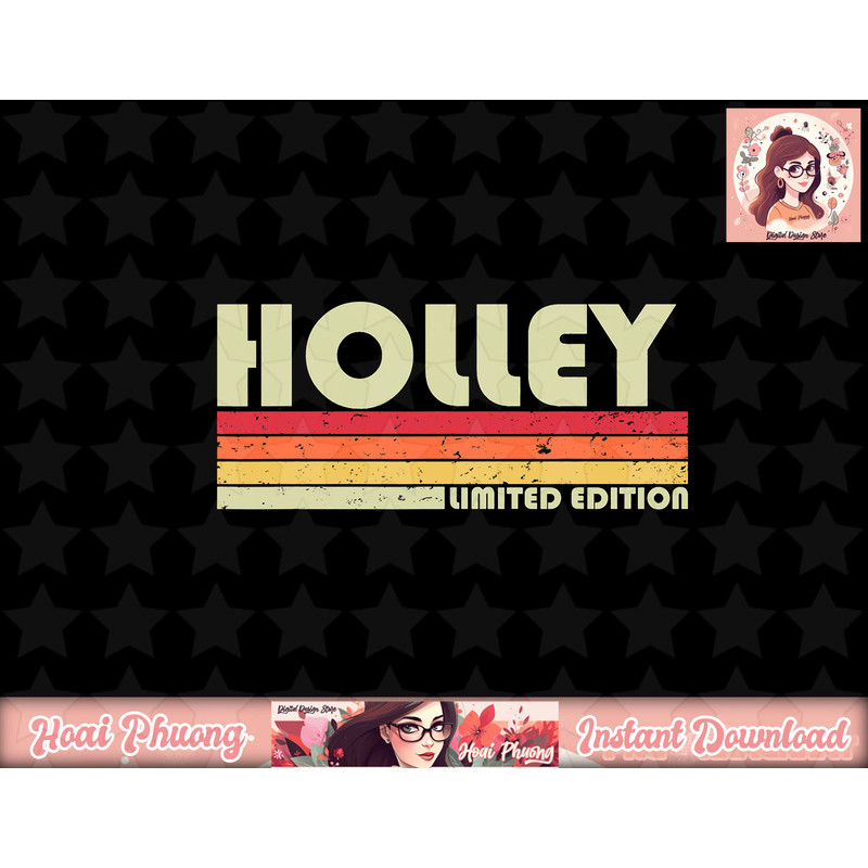 HOLLEY Name Personalized Retro Vintage 80s 90s Birthday png, instant download.jpg