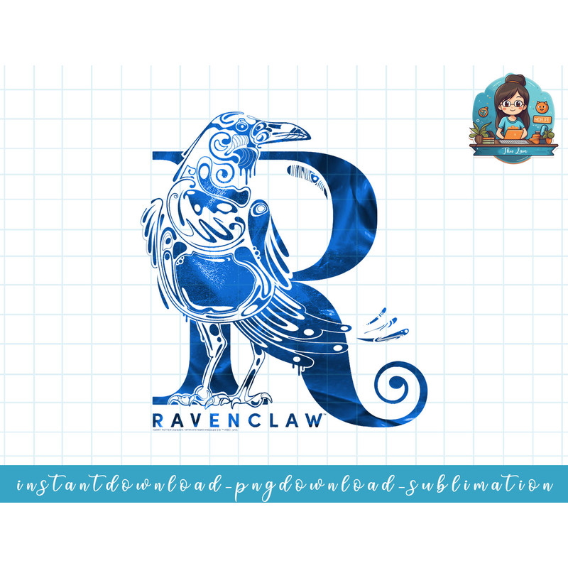 Harry Potter Ravenclaw R Logo png, sublimate, digital download.jpg