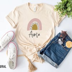auntie shirt - rainbow shirt - aunt tee shirt - aunt to be shirt - birthday gift aunt - pregnancy announcement - tia shi
