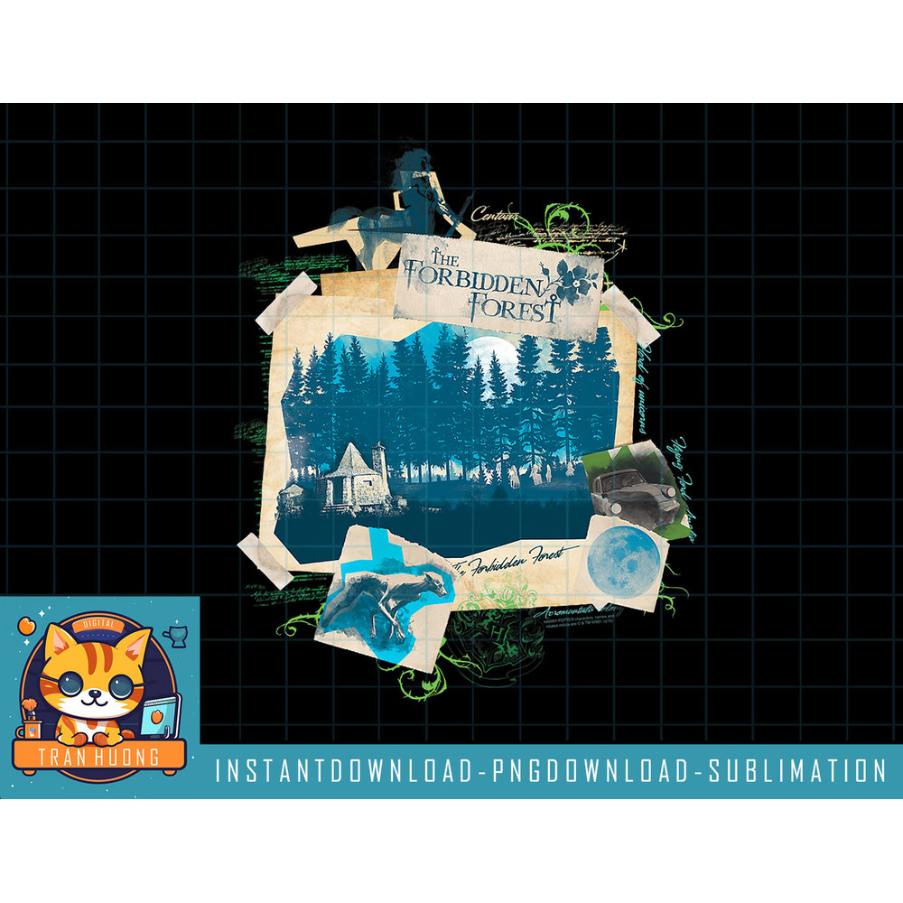 Harry Potter The Forbidden Forest Illustration png, sublimate, digital download.jpg