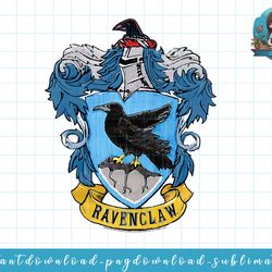 harry potter ravenclaw rough crest png, sublimate, digital download