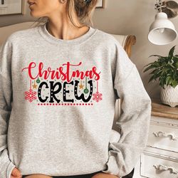 christmas crew sweatshirt, christmas sweatshirts , couple christmas sweatshirts, funny sweatshirts, christmas squad swea