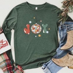 christmas long sleeve shirt, holiday sweatshirt, joy sweatshirt, christmas winter sweatshirt, womens joy shirt, unisex f