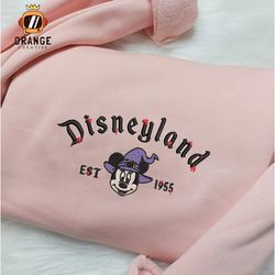 Disneyland Minnie Halloween Embroidered Crewneck, Halloween Sweatshirt, Disney Embroidered Hoodie, Unisex T-shirt