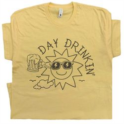 funny beer t shirt vintage beer shirt day drinking t shirt beer shirt for mens womens retro unisex tee cool drinking shi