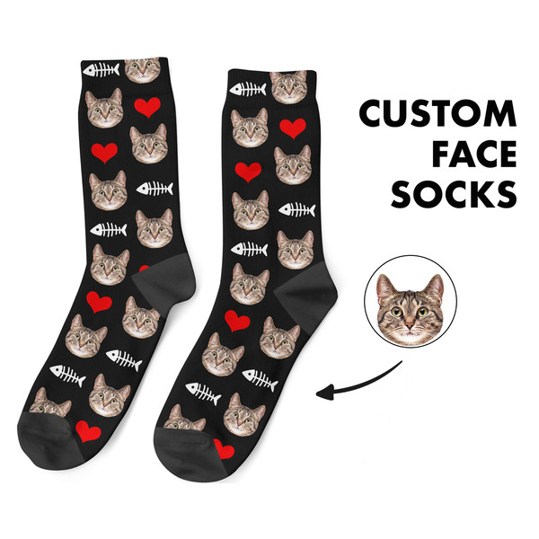 Custom Face Socks, Cat Socks, Dog Socks, Pup Socks, Picture Socks, Stocking Stuffer, Photo Socks, Novelty Socks, Printed Socks, Best Gift - 1.jpg