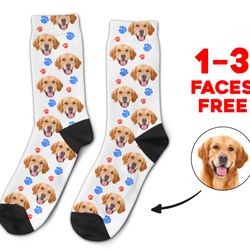 custom face socks, dog socks, pup socks, picture socks, stocking stuffer, cat socks, photo socks, novelty socks, printed