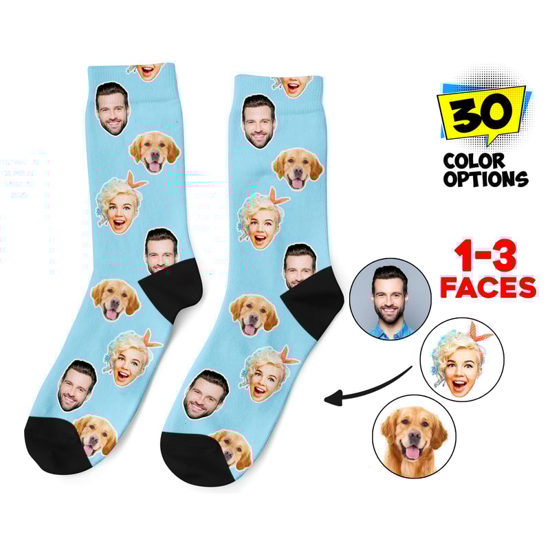Custom Face Socks, Personalized Photo Socks, Picture Dog Socks, Pet Face on Socks, Customized Funny Photo Gift For Her, Him or Best Friends - 1.jpg