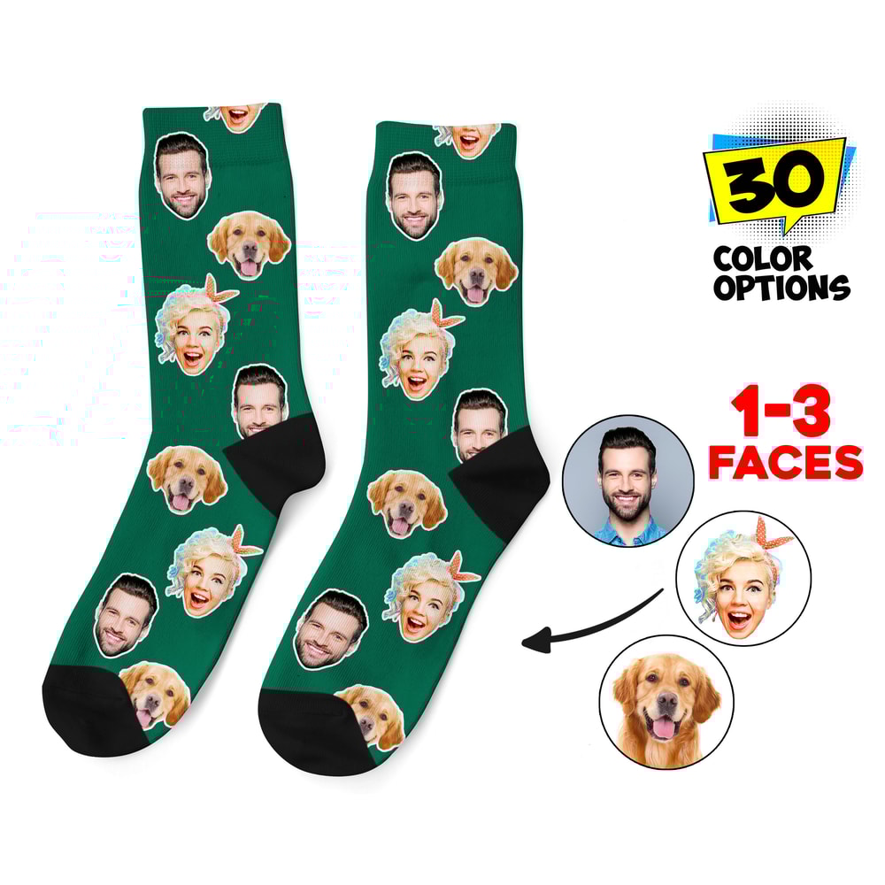 Custom Face Socks, Personalized Photo Socks, Picture Dog Socks, Pet Face on Socks, Customized Funny Photo Gift For Her, Him or Best Friends - 1.jpg
