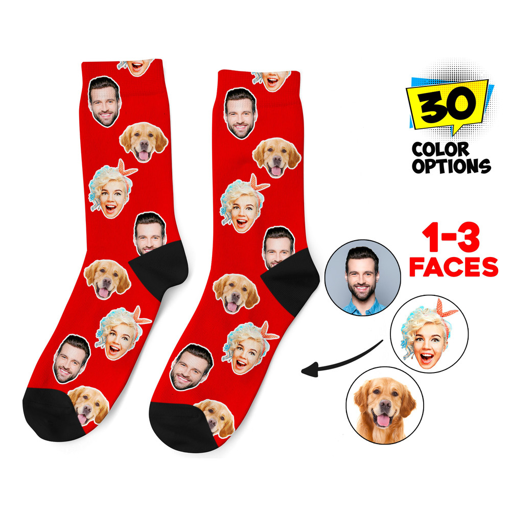 Custom Face Socks, Personalized Photo Socks, Picture Dog Socks, Pet Face on Socks, Customized Funny Photo Gift For Her, Him or Best Friends - 1.jpg