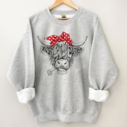 cute cow shirt or sweatshirt, heifer sweatshirt, highland cow shirt, cow gifts for her, farm t-shirt, ranch tee, farmer,