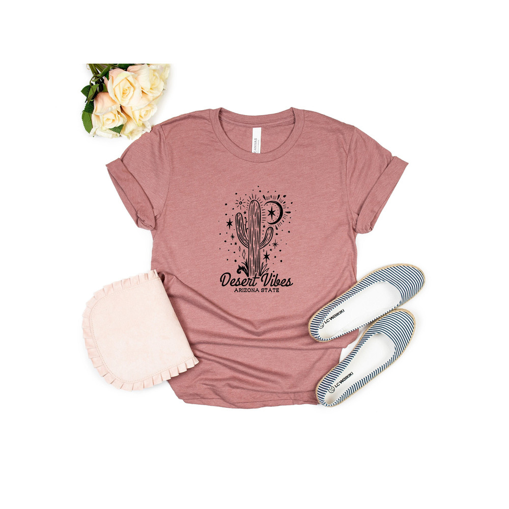 Desert Shirt, Cactus Plants, T-Shirt For Women, Cactus Shirt, Desert Adventure Shirt, Arizona Shirt, Cute Cactus Shirt, Cactus Scene Shirt - 2.jpg