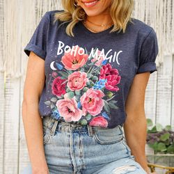 floral t-shirt - botanical shirt, flower t-shirt, vintage botanical print, wildflowers graphic shirt, nature lover, gard