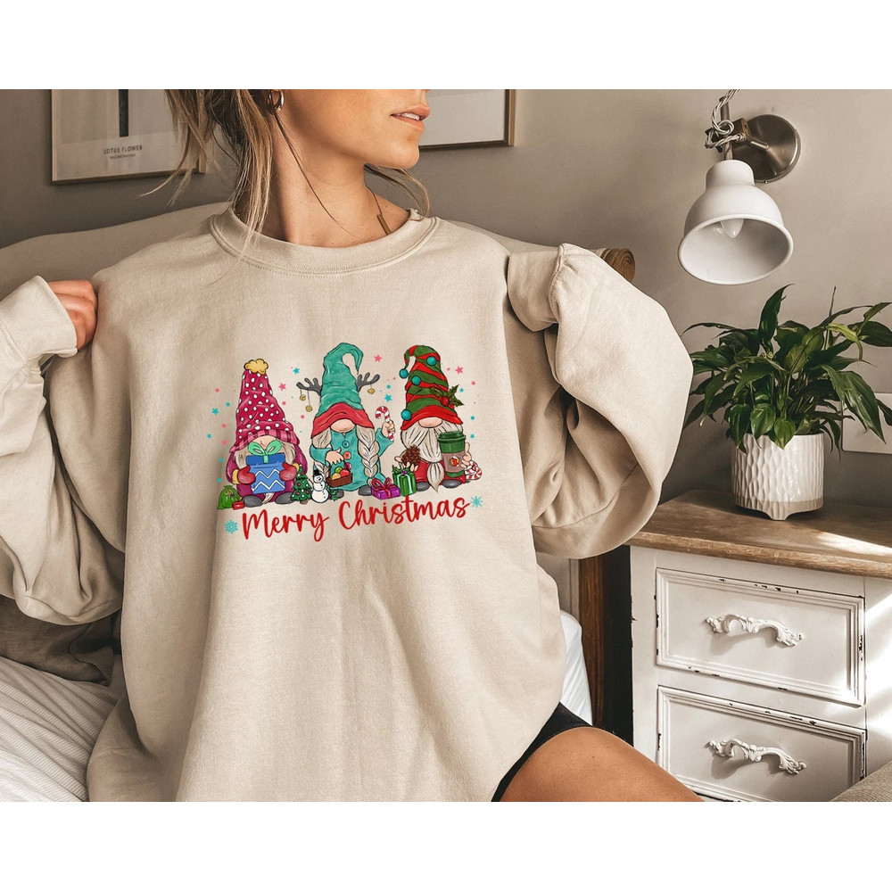 Gnome Sweatshirt, Hot Cocoa Gnome Sweater, Cute Gnomes Sweatshirt, Christmas Sweater, Funny Christmas Sweater, Christmas Gift - 2.jpg