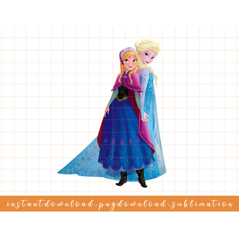Disney Frozen Elsa and Anna Sisters T-Shirt png, sublimate, digital download.jpg