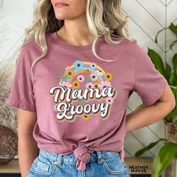 groovy mama shirt, retro mama shirt, hippie flower power shirt, groovy vibes shirt, mother's day shirt , mom t shirt, ne