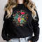 Grow Positive Thoughts Tee, Floral Sweatshirt, Bohemian Style, Butterfly Top, Trending Right Now, Women's Graphic T-shirt - 1.jpg