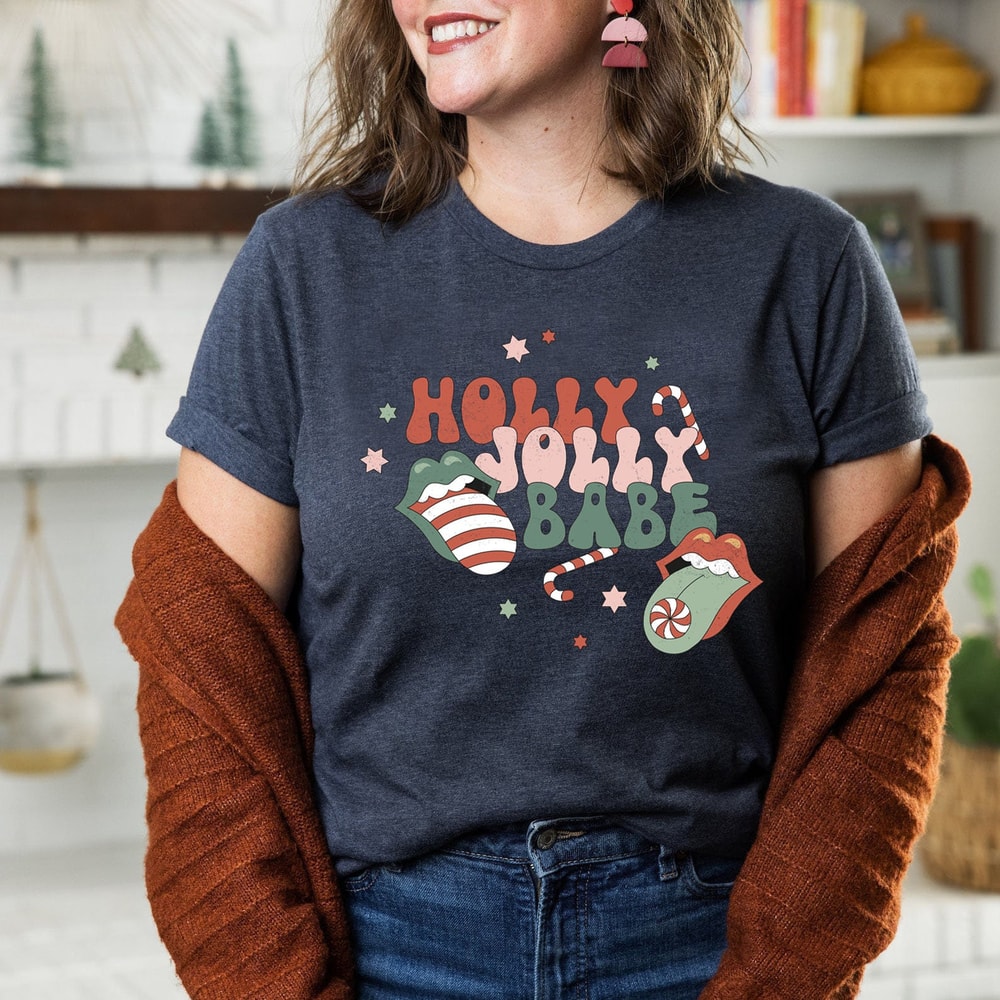 Holly Jolly Babe Christmas Shirt, Christmas Shirt, It is the Most Wonderful Time Of The Year, Matching Family Shirt, Family Matching Tee - 6.jpg