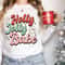 Holly Jolly Babe Christmas Shirt, Retro Christmas Long Sleeve Tee, Retro Xmas sweatshirt, Christmas holiday apparel, Long Sleeve T shirt - 4.jpg
