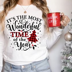 its the most wonderful time of the year shirt, christmas long sleeve shirt, gift for family christmas shirts, xmas t shi