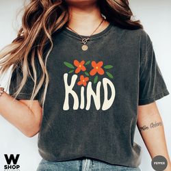 kind flower shirt, hippie flower shirt aesthetic, oversized floral graphic tee, wildflower shirt, bohemian t shirt, boho
