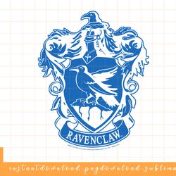 harry potter ravenclaw simple house crest png, sublimate, digital download